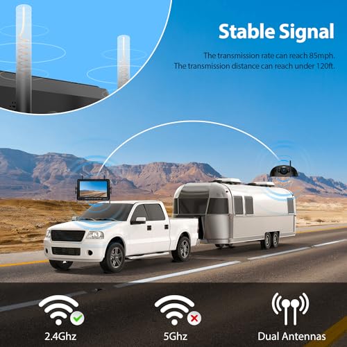 1080P 7" Wireless RV Backup Camera System