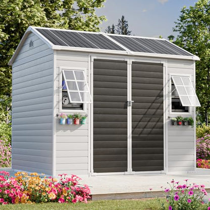 8x6x7 FT Resin Storage Shed w