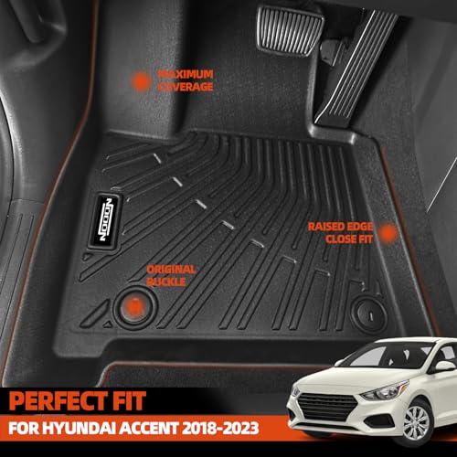Custom Fit Floor Mats for Hyundai Accent 2018