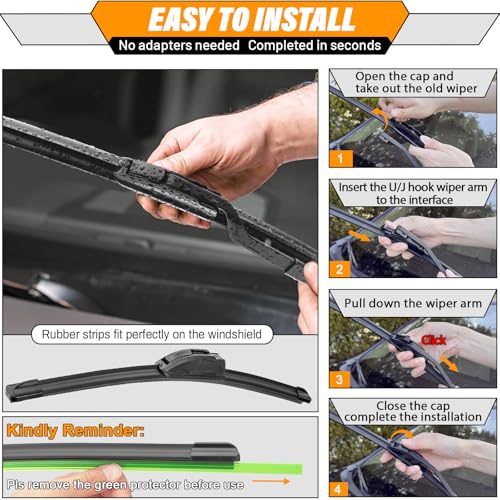 Windshield Wiper Blade Replacement for Toyota Prius V 2012