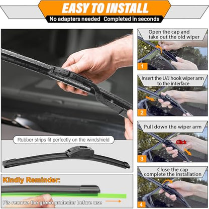 Windshield Wiper Blade Replacement for Toyota Prius V 2012