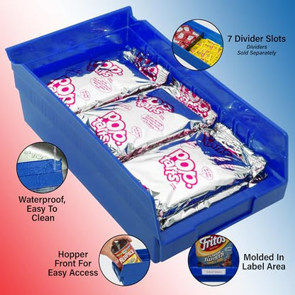 30130 Heavy Duty Plastic Shelf Bins (12 Count)