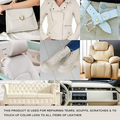 Cream Leather Repair Kit for Furniture