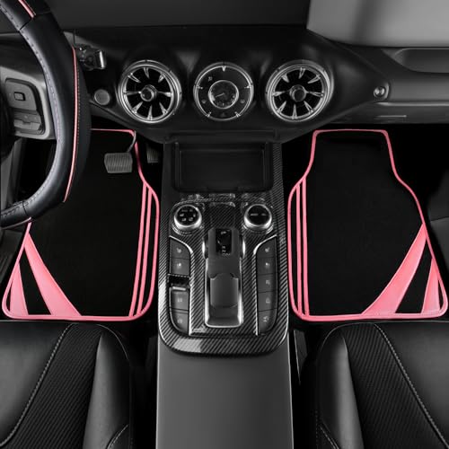 Car Seat Covers Full Set for Women Girls with Waterproof Car Floor Mats