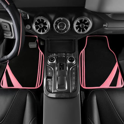Car Seat Covers Full Set for Women Girls with Waterproof Car Floor Mats