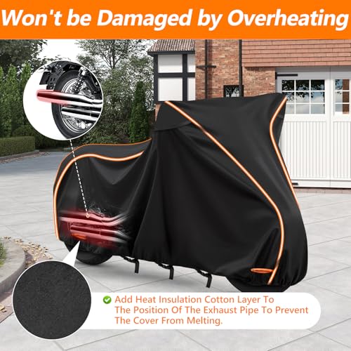 420D & Cotton Lining Motorcycle Cover for Honda Rebel 250 300 500 1100