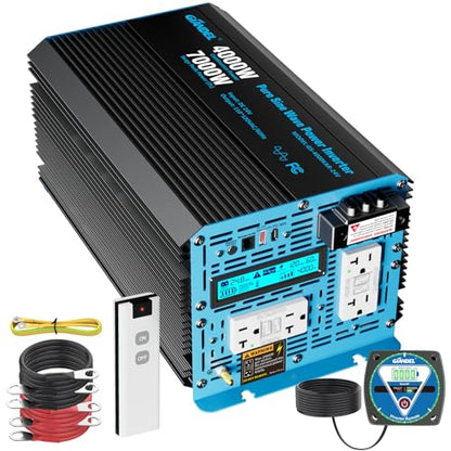 4000 Watt 24 V Pure Sine Wave Power Inverter 7000Watt Surge