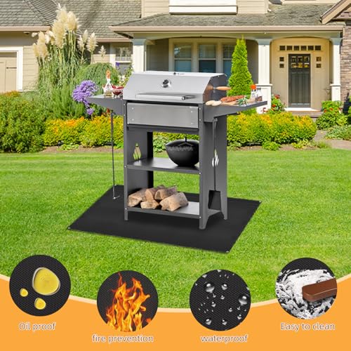 Under Grill Mat for Outdoor Grilling