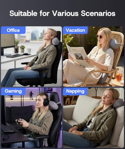 Car Headrest Pillow & Lumbar Support Pillow Set for Tesla Model 3
