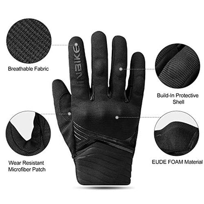 Motorcycle Gloves Breathable Mesh Touchscreen Hard Knuckles