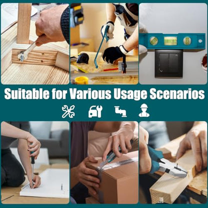 257 Pcs Portable General Basic Hand Tool Kit Set for Home with Case