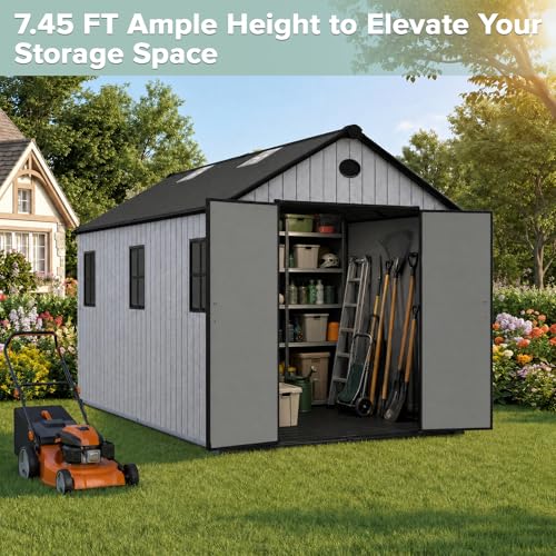 Outdoor Storage Shed 8x12 FT with Floor