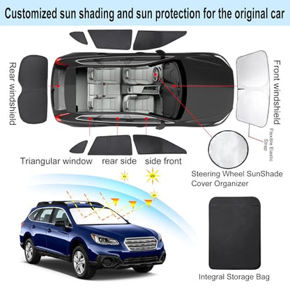 Window Shades for Subaru Outback Wagon 2015 (8 Count)