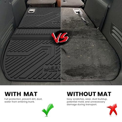 Trunk Mat with Backrest Mat for Chevrolet Chevy Traverse 2009