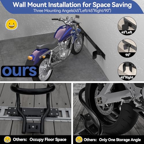 4 Pack E Track Dirt Bike Wheel Chock Supports tire up to 6"