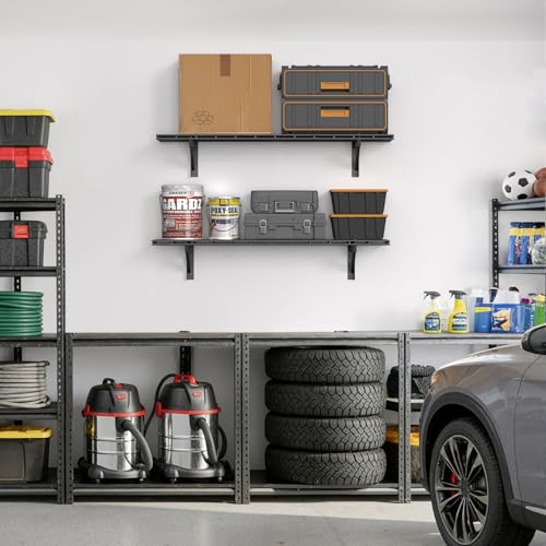 2 Pack Wall Mounted Garage Shelving