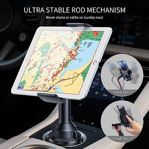 Sturdy Cup Holder Tablet Mount for Car