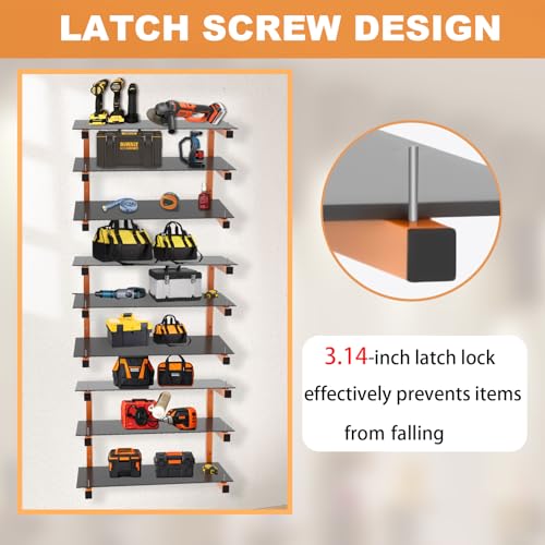 6 Pack Wall Mounted Lumber Rack (6 Count)