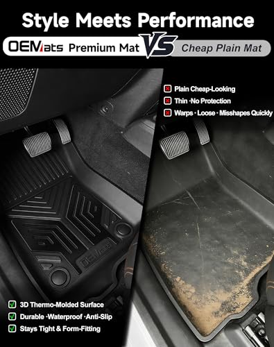 Premium Color TPE Floor Mats for Jeep Wrangler JL 2018