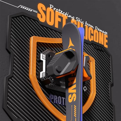 Ski & Snowboard Wall Rack for Garage Wall Fits Any Ski