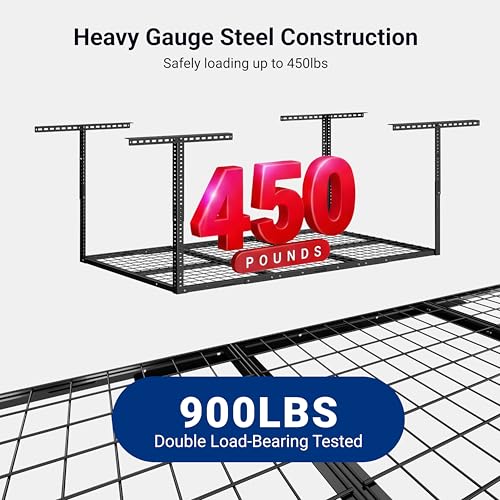3x6 Overhead Garage Storage Adjustable Ceiling Rack