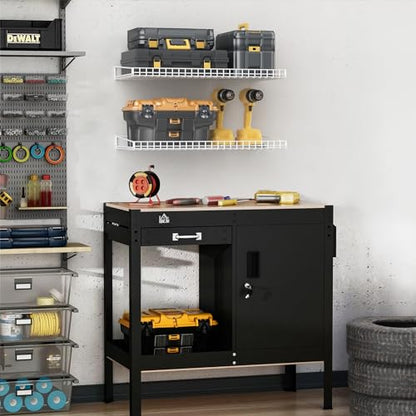 Wall Mounted Storage Shelf for Garage (2 Count)