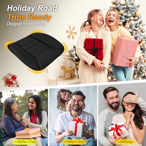 3 Piece Memory Foam Car Seat Cushion Set for Driving Comfort (3 Count)