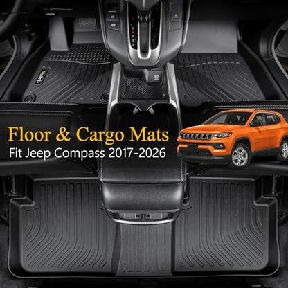 All Weather Floor Mats & Cargo Liner for Jeep Compass 2017