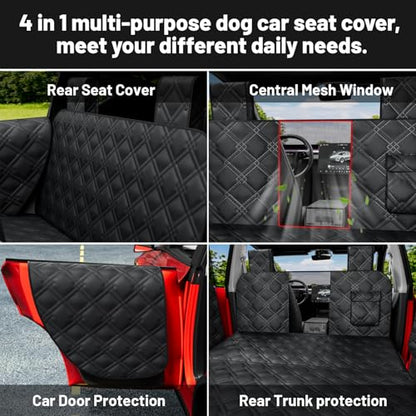 Dog Car Seat Cover For Back Seat Compatible With Tesla Model Y
