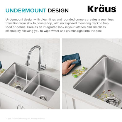 Fairlane 33 inch Undermount Double Bowl 18