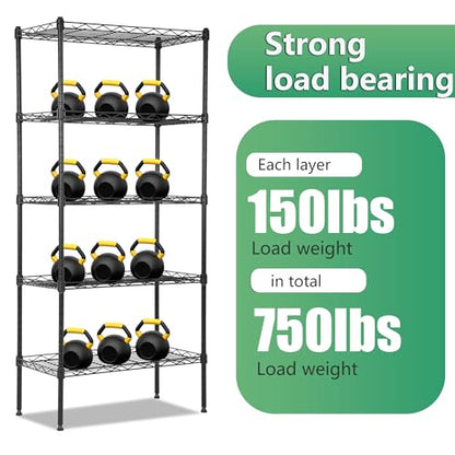 5 Tier Wire Shelf (5 Count)