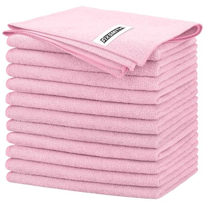 Pink Microfiber Cleaning Cloth (12 Count)