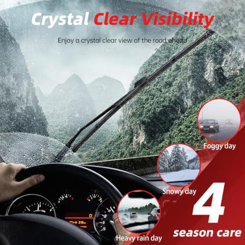 26"+21"+12" Windshield Wiper Blades Replacement for Acura MDX 2007