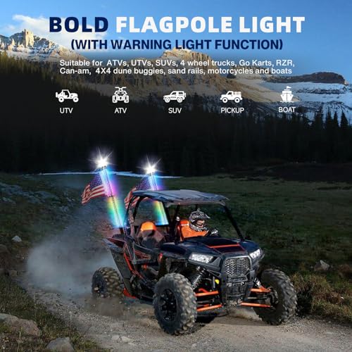 2Pack 3FT Fat Whip Lights (2 Count)