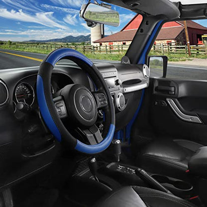 Car Steering Wheel Cover for F150 Tundra Range Rover 15.5"