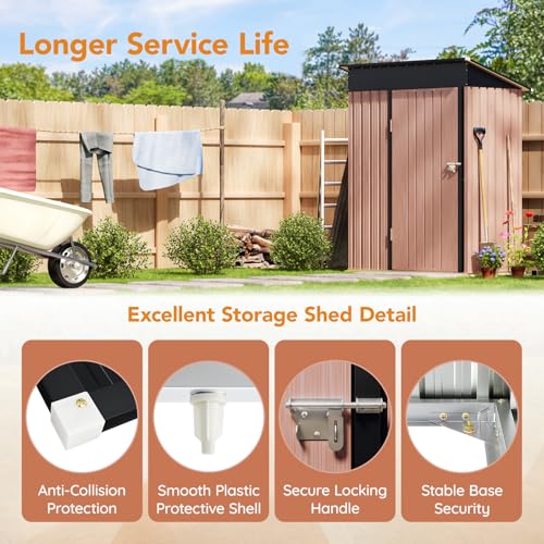 5X3X6.1FT Garden Storage Shed