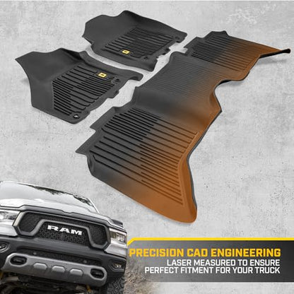 JustFit™ 3D Custom Fit Floor Mats for Dodge Ram 1500 Crew Cab 2009