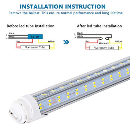 20 Pack 8FT R17D LED Light Bulbs (20 Count)
