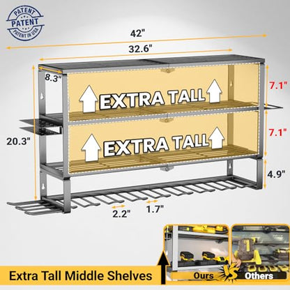 Large Power Tool Organizer Wall Mount