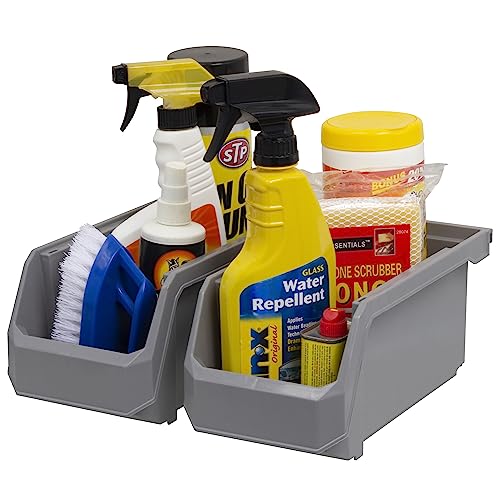 Medium Stackable Plastic Storage Bins