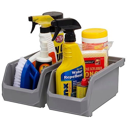 Medium Stackable Plastic Storage Bins