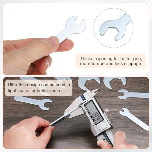 10pcs Small Open End Wrench 10x70x1.8mm Metric U (10 Count)
