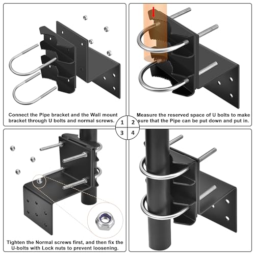 Antenna Mount Outdoor Antenna Pole Mast Mount Bracket