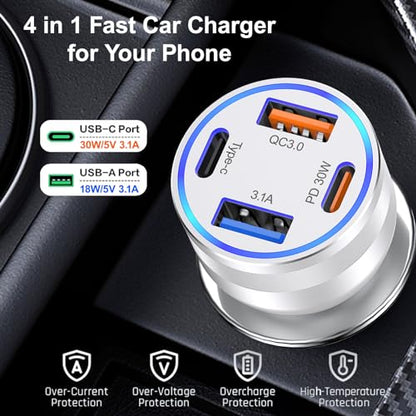 USB C Fast Car Charger