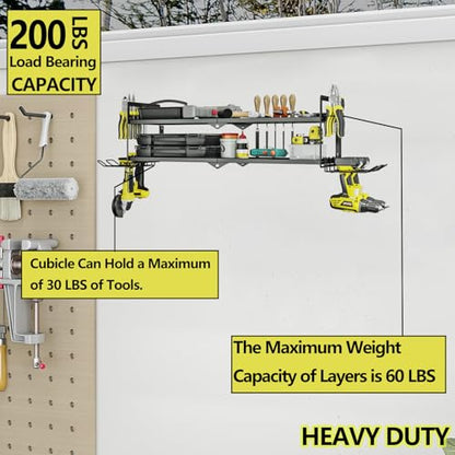 Power Tool Organizer Heavy Duty Wall Mount Drill Tools Holder