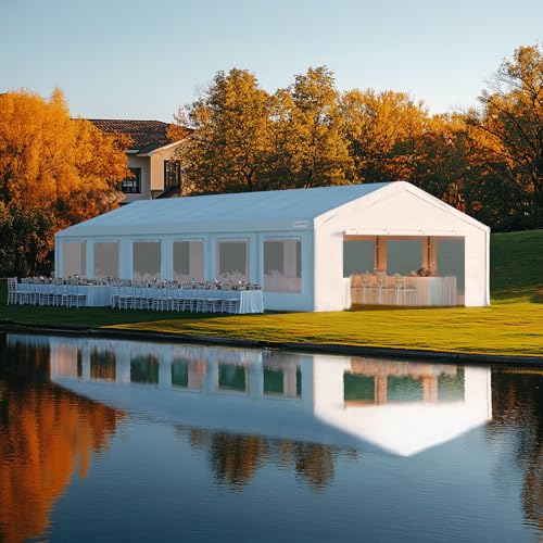 20x40ft Heavy Duty Party Tent Outdoor Canopy with Mesh Windows