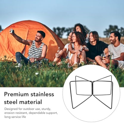 Cooler Stand Stainless Steel Camping Storage Box Holder Rack for Outdoor