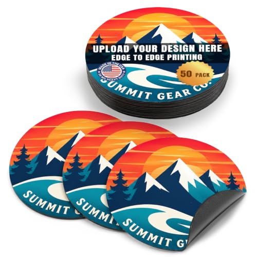 Customizable 5 Inch Round Magnet Pack (50 Count)