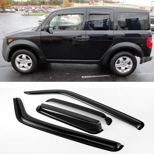 Window Visors Dark Smoke Rain Guards for 2003 (4 Count)