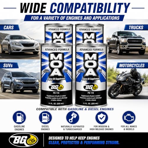 BG Advanced Formula MOA PN 115 Motor Oil Additive (44 Fl Oz)
